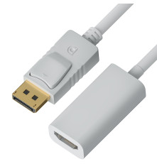 Переходник 0.10m Active DisplayPort/HDMI v1.2/v1.4 20M/19F белый GCR-ADP2MHDW