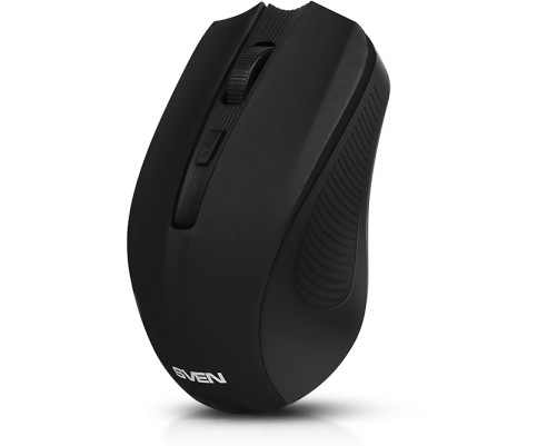 Мышь беспроводная SVEN RX-350W, 6 кнопок, 600-1400 dpi, SoftTouch, черный