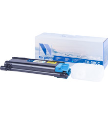 Тонер-картридж NVP NV-TK-580 Cyan для Kyocera Ecosys P6021/ P6021cdn/ FS C5150/ C5150DN (2800 стр.)