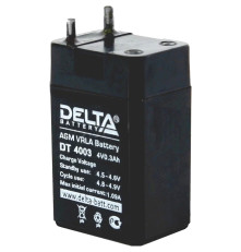 Аккумулятор свинцово-кислотный DELTA DT 4003, 4В/0.3Ач
