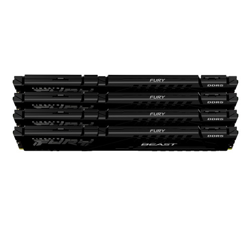 Модуль оперативной памяти Kingston 128GB FURY Beast Black DDR5 5200MHz DIMM (4х32gb), CL40