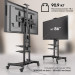 Мобильная МОТОРИЗОВАННАЯ стойка ONKRON на 1 ТВ TS1881 Elift BLACK