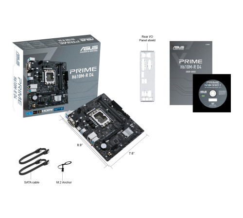 Материнская плата ASUS PRIME H610M-R D4-SI (LGA1700)