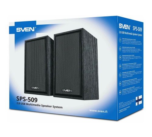 Акустическая система 2.0 SVEN SPS-509, 6 Вт, USB, черный