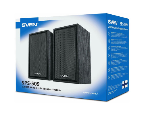 Акустическая система SVEN SPS-509, 2.0, 6 Вт, черный