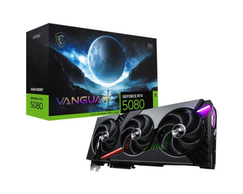 Видеокарта MSI GeForce RTX 5080 16G VANGUARD SOC 16GB, GDDR7/256-bit Видеокарта MSI GeForce RTX 5080 16G VANGUARD SOC 16GB, GDDR7/256-bit