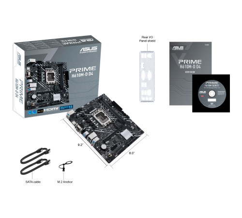 Материнская плата ASUS PRIME H610M-D D4 (LGA1700)