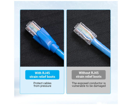 Колпачки изолирующие Vention для разъемов RJ-45, желтый, (50шт.)