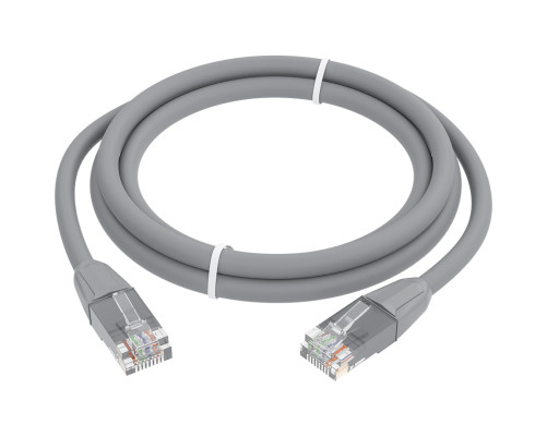 Патч-корд прямой 7.5m LSZH UTP кат.6, серый, 24 AWG, литой без фиксатора, ethernet high speed, RJ45, T568B, GCR-52753 Патч-корд прямой 7.5m LSZH UTP кат.6, серый, 24 AWG, литой без фиксатора, ethernet high speed, RJ45, T568B, GCR-52753
