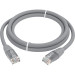 Патч-корд прямой 7.5m LSZH UTP кат.6, серый, 24 AWG, литой без фиксатора, ethernet high speed, RJ45, T568B, GCR-52753