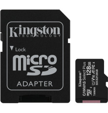 Карта памяти Kingston 128GB microSDXC Canvas Select Plus, Class 10, U1, V10 с адаптером