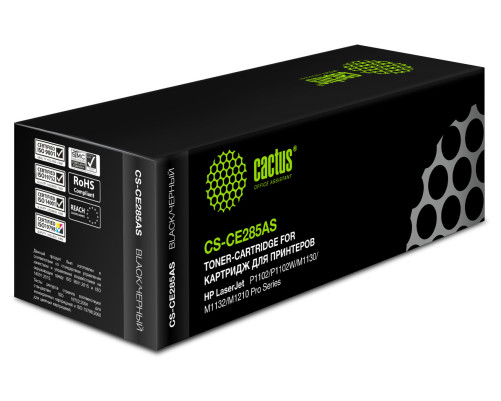 Картридж лазерный Cactus CS-CE285AS CE285A для HP LJ P1102/P1102W/M1130/M1132, черный (1600 стр.) Картридж лазерный Cactus CS-CE285AS CE285A для HP LJ P1102/P1102W/M1130/M1132, черный (1600 стр.)