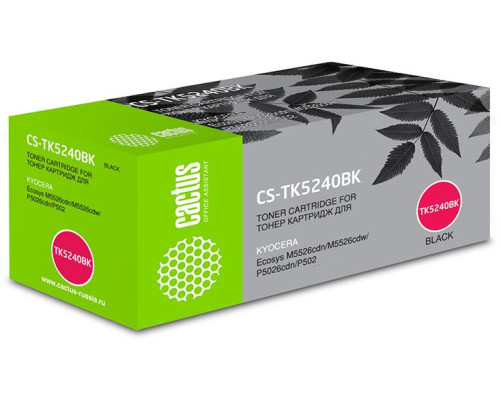Картридж Cactus CS-TK5240BK TK-5240BK для Kyocera Ecosys M5526cdn/M5526cd черный (4000 стр.) Картридж Cactus CS-TK5240BK TK-5240BK для Kyocera Ecosys M5526cdn/M5526cd черный (4000 стр.)