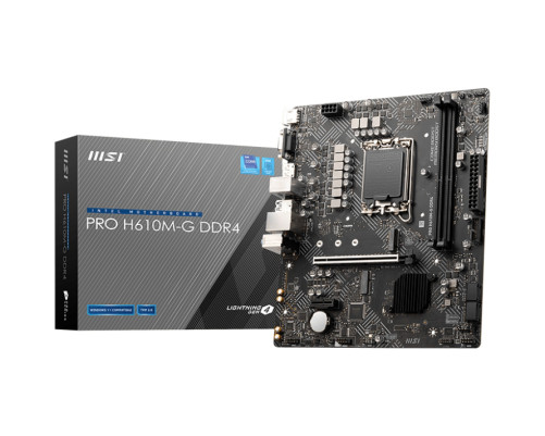 Материнская плата MSI PRO H610M-G DDR4 (LGA1700) Материнская плата MSI PRO H610M-G DDR4 (LGA1700)