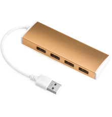 USB разветвитель Greenconnect  GCR-UH214BR, бронзовый