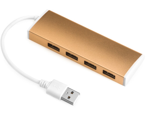 USB разветвитель Greenconnect GCR-UH214BR, бронзовый USB разветвитель Greenconnect GCR-UH214BR, бронзовый