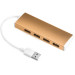 USB разветвитель Greenconnect GCR-UH214BR, бронзовый