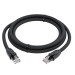 Патч-корд прямой 20.0m UTP кат.6, черный, 24 AWG, ethernet high speed, RJ45, T568B, GCR-52538