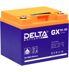 Аккумулятор свинцово-кислотный DELTA GX 12-45, 12В/45Ач

