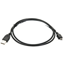 Кабель USB 2.0 A-->mini-B 5P (1м) черный Telecom <TC6911BK-1.0M>