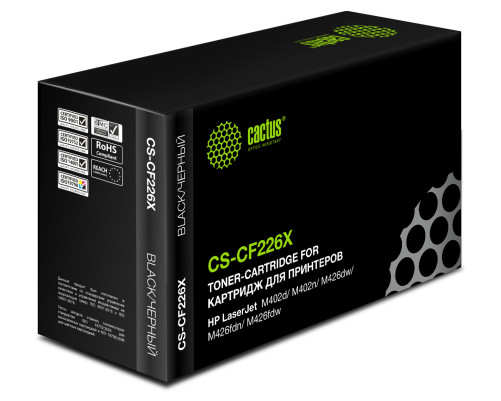 Картридж лазерный Cactus CS-CF226X CF226X для HP LJ Pro MFP M426dw/M426fdw/M426fdn/M402dn/M402n/M402d/M402dw, черный (9000 стр.) Картридж лазерный Cactus CS-CF226X CF226X для HP LJ Pro MFP M426dw/M426fdw/M426fdn/M402dn/M402n/M402d/M402dw, черный (9000 стр.)