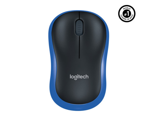 Мышь беспроводная Logitech M185, синий