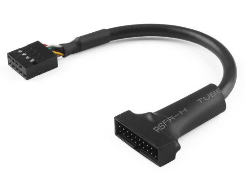 Адаптер USB 2.0/19 pin USB 3.0, 0.15 м, черный Адаптер USB 2.0/19 pin USB 3.0, 0.15 м, черный