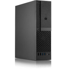 Корпус  300Вт Foxline FL-1001 mATX, black, wPSU TFX 300W, w2xUSB2.0+2xUSB3.0, w1xcombo audio, wpwr cord, w 8cm FAN