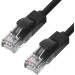 Патч-корд прямой UTP кат.5e, 15 м, черный, 24 AWG, GCR-LNC06-15.0m