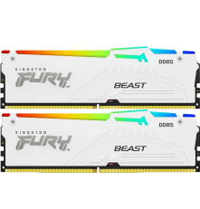 Модуль оперативной памяти Kingston 32GB DDR5-6000 (Kit of 2) FURY Beast White RGB XMP KF560C30BWAK2-32