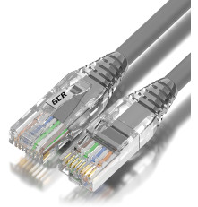 Патч-корд сборный 0.5 м LSZH UTP кат.5e, серый, 24 AWG, GCR-52626