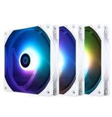 Вентилятор для корпуса Thermalright TL-C14W-Sx3 (140x140x26mm, 4-pin PWM, ARGB, 74.3CFM, 26.6dBA, 1500RPM, White)