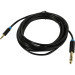 Кабель Vention Jack 6,5 mm M/ 3,5 M, 3 м, черный