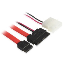 Комплект SATA-кабелей micro SATA 16pin AM / SATAII до 3Gbps 7pin AF / Molex 4pin AM, 0.5 м