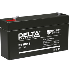 Аккумулятор свинцово-кислотный DELTA DT 6015, 6В/1.5Ач
