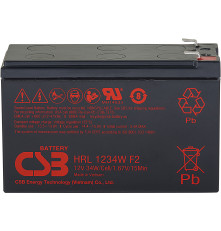 Аккумулятор свинцово-кислотный CSB серия HRL, HRL1234W F2 FR, 12В/8.5Ач 