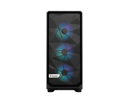 Корпус Fractal Design Meshify 2 Compact Lite RGB TG Light Tint, черный Корпус Fractal Design Meshify 2 Compact Lite RGB TG Light Tint, черный