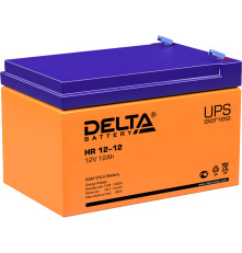 Аккумулятор свинцово-кислотный DELTA HR 12-12, 12В/12Ач
