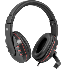 Гарнитура проводная игровая Defender Warhead G-160, черный, 2.5 м
