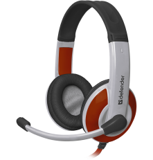 Гарнитура проводная игровая Defender Warhead G-120 красный + белый, кабель 2 м