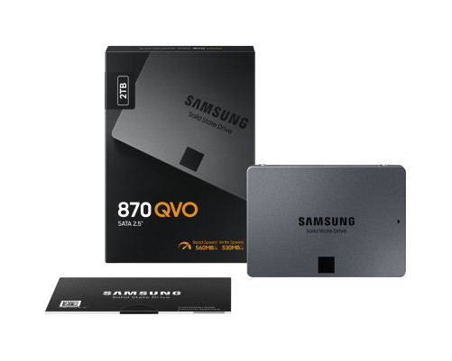 Твердотельный накопитель Samsung 870 QVO, 2TB, 2.5" Твердотельный накопитель Samsung 870 QVO, 2TB, 2.5"