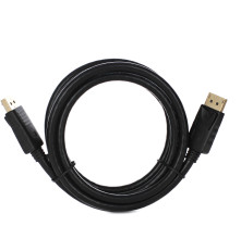 Кабель DP(M)-DP(M), 1.8 м, черный, VCOM <vhd6220-1.8m></vhd6220-1.8m>