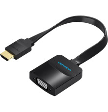 Мультимедиа конвертер Vention HDMI > VGA + аудио, гибкий, плоский