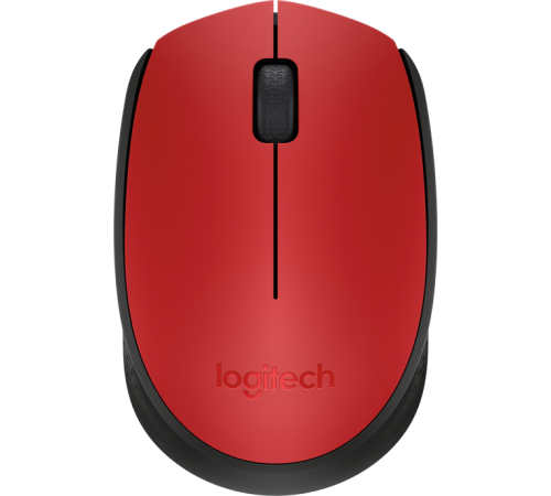 Мышь беспроводная Logitech M171, красный