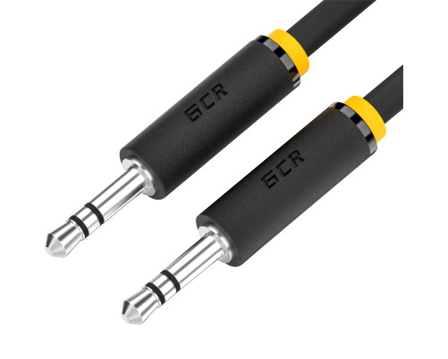 Кабель jack 3,5mm/jack 3,5mm, 5 м, черный, ультрагибкий, M/M, экран, стерео Кабель jack 3,5mm/jack 3,5mm, 5 м, черный, ультрагибкий, M/M, экран, стерео