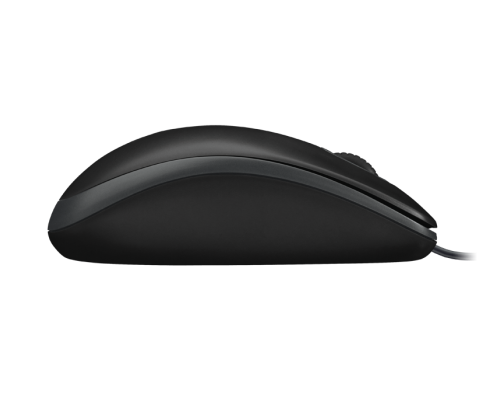 Мышь проводная Logitech B100, USB, черный