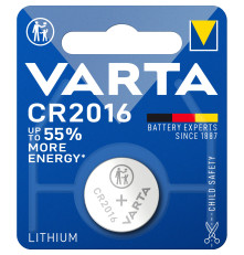 Элемент питания Varta ELECTRONICS CR2016 BL1 Lithium 3V (6016) (1 шт.)