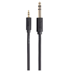 Кабель 3.5ST(M)/6.35 ST(M), 3 м, черный, Telecom PRO <tav6165-3m>
