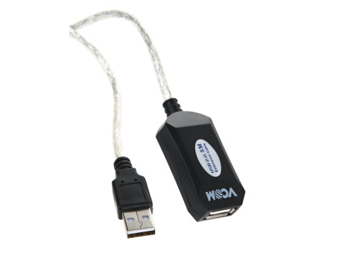 Кабель-адаптер USB2.0-repeater, Кабель-удлинительный активный <Am-->Af> 5м VCOM <VUS7049-5M> Кабель-адаптер USB2.0-repeater, Кабель-удлинительный активный <Am-->Af> 5м VCOM <VUS7049-5M>