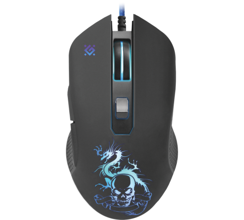 Мышь проводная игровая Defender Sky Dragon GM-090L, 6 кнопок, 800-3200 dpi, черный